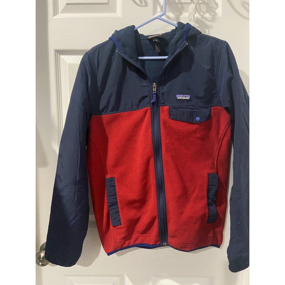 Mens PATAGONIA Shelled Snap T Full Zip Fleece Hoody Sweater Jacket small